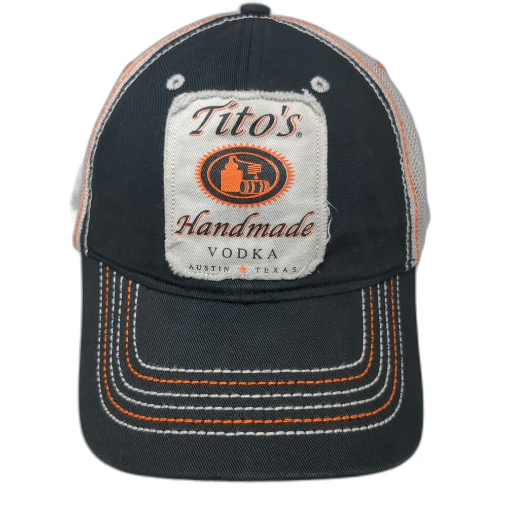 Boelter Baseball Cap Black One Size Titos Handmade Vodka Mesh Strapback Hat
